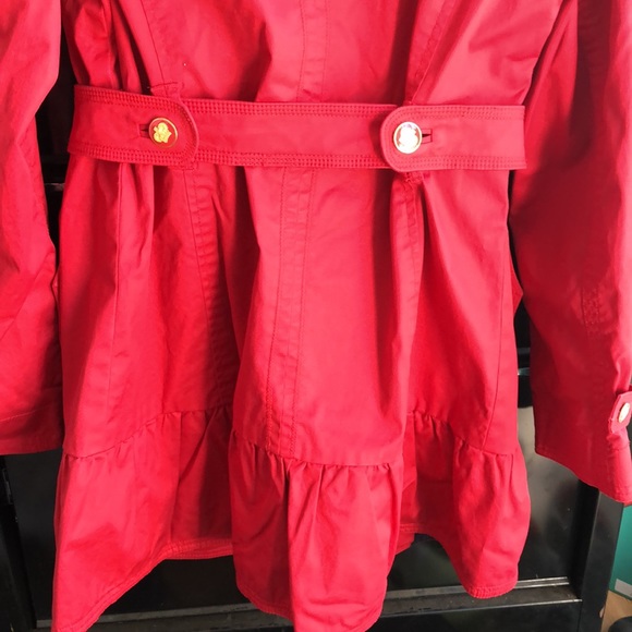 Juicy couture belted skirted trench rain jacket - Picture 8 of 13